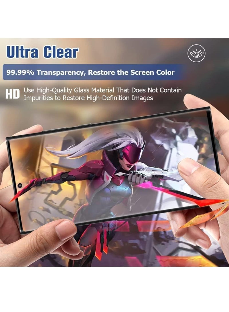 Adando [2+2] Screen Protector For Samsung Galaxy S26 Ultra 5G Tempered Glass with 2 Pack Camera Lens Protector, [Fingerprint Compatible] Touch Sensitive, 9H Hardness Tempered Glass, Case Friendly - Image 3